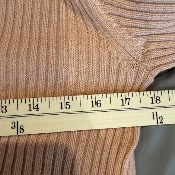 NEW! N12H Gigi Sweater Dusty Rose Mock Neck Shoulder Cut Out Rib Knit Size XS - Picture 10 of 12